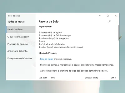 Concept Notepad Windows 10 fluent design minimal notepad notes notes app ui windows10