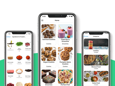 Mobile Food App Template app template cooking eat eats food food and drink food app foodie ingredients instacart mobile mobile app development mobile templates react native recipe recipe app recipe book recipes