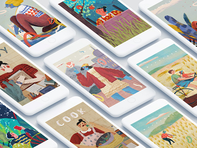 Life31 animation branding character hand painted illustration product design typography ui ux vector