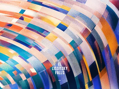 El Lissitzky Falls digital illustration abstract avant garde bauhaus constructivism contemporary art cover creative design digital art falls geometric geometrical geometry gravity illustration lights modernism painting prints russian waterfall