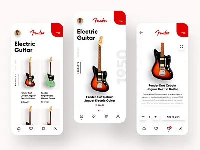 Fender UI Concept design sketchapp ui user experience design user interface ux