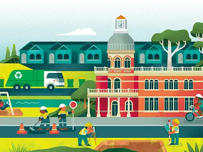 [Section of] City of Swan Budget Newsletter 2019 Illustration adobe illustrator illustration illustrator procreate vector art vector illustration