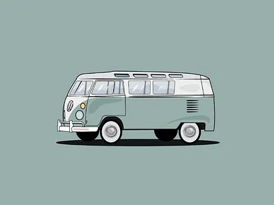 Volkswagen car graphics illustration illustrator pastels visual volkswagen