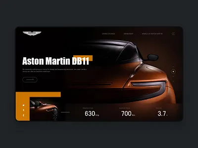 Car Website car design ui ux web 设计