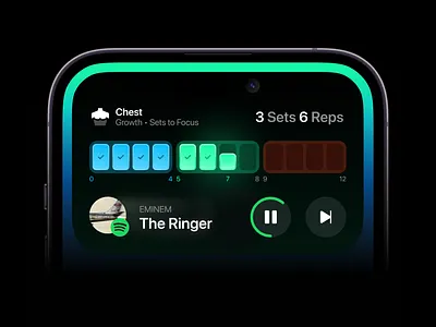 Dynamic island - Gym dynamic island gym ios reps sets widget