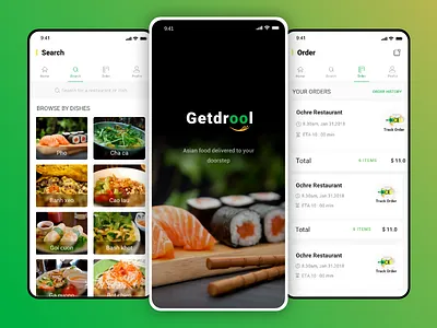 Get Drool asian food delivery food ordering grocery app grocery ordering app on demand grocery onine grocery online food ordering