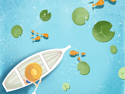 Fisherman art bangalore childrens book childrens book illustrations fisherman illustration illustrator indian illustrator pond procreate