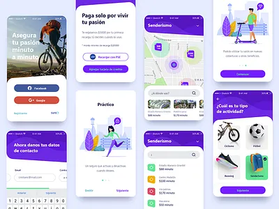 light app concept adventure cards dashboard financial form light light app location login mobile map onboarding price
