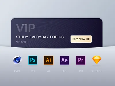 VIP card design ui ux