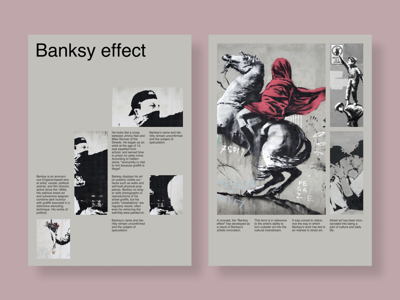 Banksy Poster gif grid grid design grid layout helvetica poster poster design principle typography