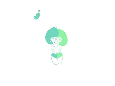 Two peas in a pod color cute illustration love pea pod