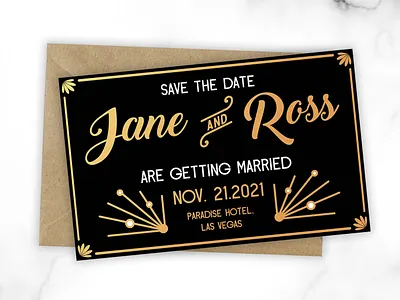 Invitation Template - Great Gatsby, Modern Art Deco style 20s art artdeco branding deco design gatsby graphic great gatsby invitation invite retro roaring royalty free template twentie typography vector vintage wedding