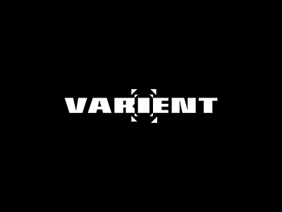 Varient Logo brand branding identity design entertainment digital flat clean modern icon creative tv illustration vector lettermark logo monogram typography television movie solid video production movie wide bold geometric