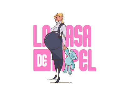La Casa De Papel animation branding character clean design flat illustration illustrator infographic lacasadepapel lineart minimal moneyheist netflix pictogram ui ux vector web website