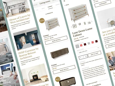 Austin Interiors design ecommerce mobile mobile ui ui ui ux design uidesign web webdesign website