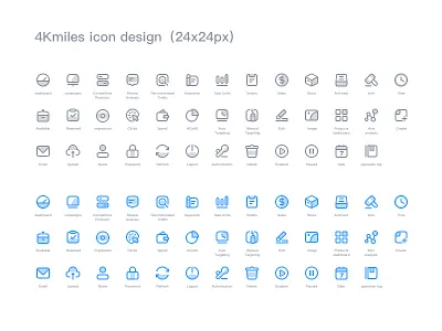 4kmiles icons amazon app colors design icons illustration logo management sketch system ui vector