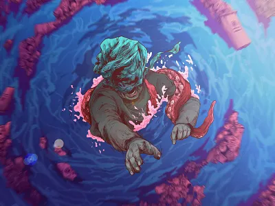 Feel The Pain, Feel The Terror design globalwarming illustraion nature nature illustration savewater