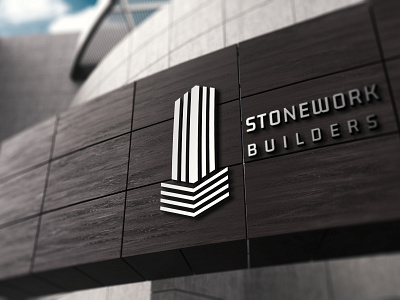 STONEWORK Builders logo branding business logo business logo design clean construction logo design flat flat logo identity logo logo design logodesign logos logotype minimalist logo realestate vector
