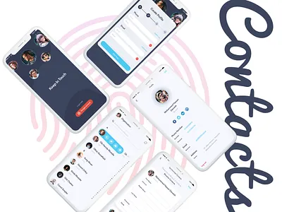 Connect Contacts Application andriod app design ios