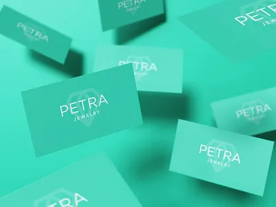 Petra Jewelry brand branding business card design grid icon identity illustration line art logo logomark logotype minimal monogram pattern design typography
