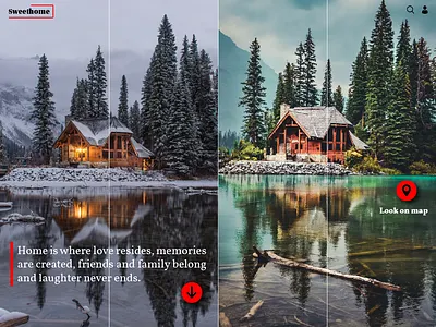 Sweethome landing page branding business design illustrator landing page design ui ui design ux web design website