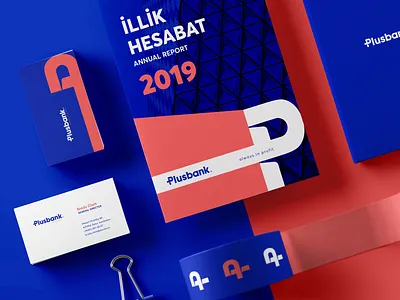 PlusBank Branding Concept bank brand design brand identity branding branding and identity branding concept design logo modern stationary