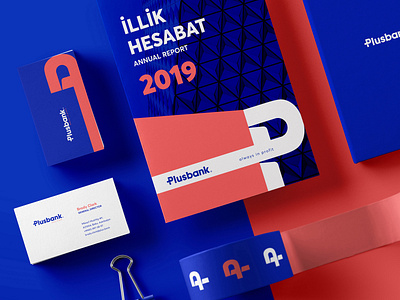 PlusBank Branding Concept bank brand design brand identity branding branding and identity branding concept design logo modern stationary