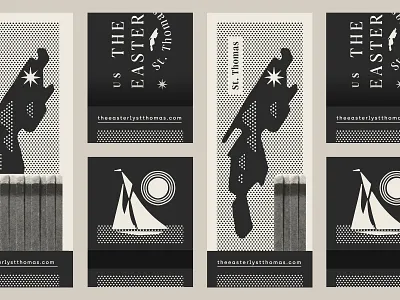 The Easterly pt. V boat island map matchbook matches ocean restaurant sailboat sea star sun water