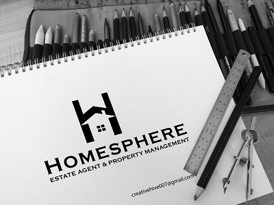Homesphere Property Management LOGO branding clean construction logo creative design design flat home logo house logo identity illustrator logo logo design logoclub logoconcept logodesign logodesigner logotype minimal realestate vector