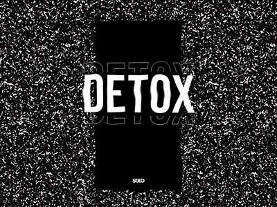 Detox arkansas church design graphic grayscale nwa photoshop static texture typography
