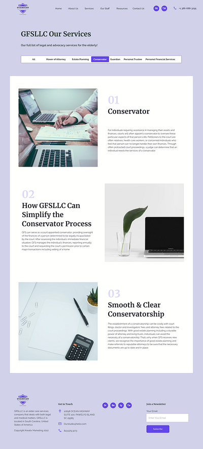 Guardian Fiduciary Services Our Services P4 design ui ux