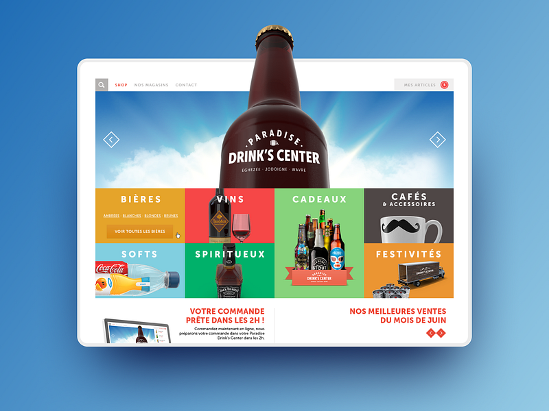 Paradise Drink's Website branding graphic design ui ux