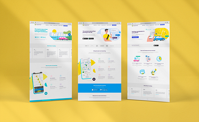 AppyParking+ Launch (Website) branding campaign design graphic design iconography illustration landing pages typography ui ux vector web design wordpress yellow