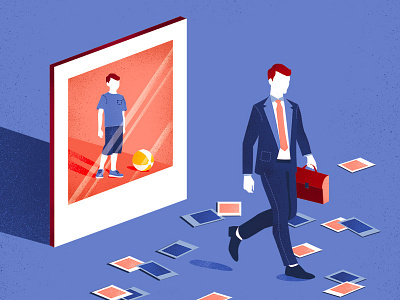 Memories child conceptual conceptual illustration cover editorial illustration illustrator memories minimal work