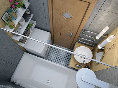 WC, design; 3d visualization 3d render 3d rendering 3d visualization 3dsmax bathroom design interior design