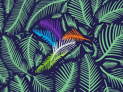 Summertime at LuccaAM brand identity branding branding agency design graphic design hummingbird illustration logo palm leaf palm leaves pattern poster print design printdesigner summer summertime vector vector art