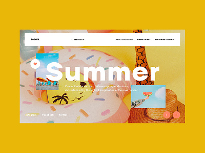 Moon clean concept design layout online ui ux web webdesign