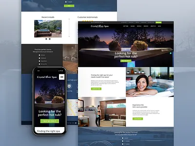 Responsive Homepage Design design homepage landing page responsive spas webdesign