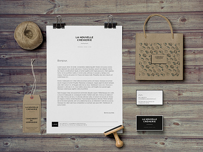 La nouvelle crèmerie branding design graphic design identity illustration logo logo design print design typography