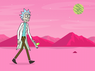 Rick Loop Animation aftereffects loopanimation rick sanchez rickandmorty walkcycle