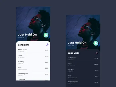 Music Album app ui