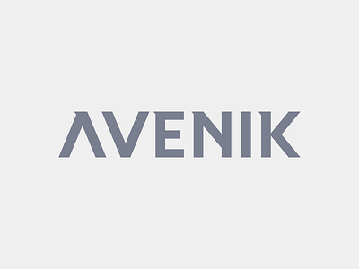 Avenik Wordmark branding font futuristic lettering logo minimal modern simple type typography wordmark