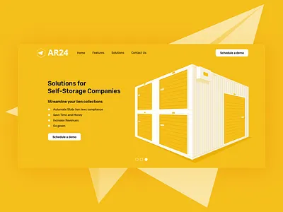 Ar24 Illustration Self-Storage Companies certified mail illustration illustrator landing page self storage ui vector webdesign