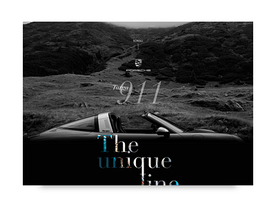 Targa 911 - The Unique Line dark didot gts landscape porsche porsche 911 scrolling single page targa
