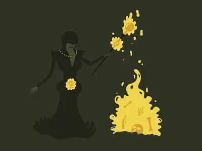 Day 6: Necromancer 30 day challenge character design illustration necromancer