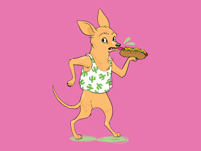 Hot dog chihuahua chihuahua illustration cute animal illustration cute animals cute art dog dog illustration dogs food food illustration hotdog illustration