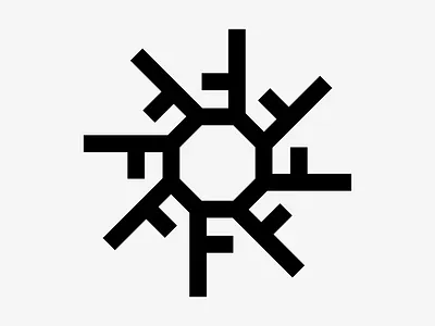 Logo "F" branding clean design f geometric graphic design icon illustration lettering lines logo minimal modern modernism retro shapes type typography vector