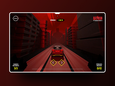 Nissan Juke Kiiro · Batman edition · Gaming experience 3d animation gamification graphic design ui