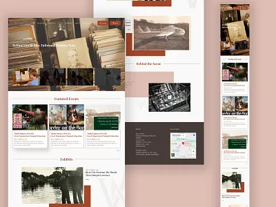 Local Museum Landing Page Redesign Practice coding museum ui ux website design