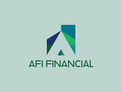 AFI Financial logo branding design graphic design home logo logo logo design mortgage logo real estate logo